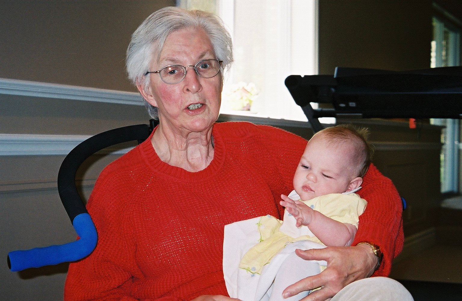 Joan Fitzpatrick née Livernois with granddaughter Audrey Sawmiller.