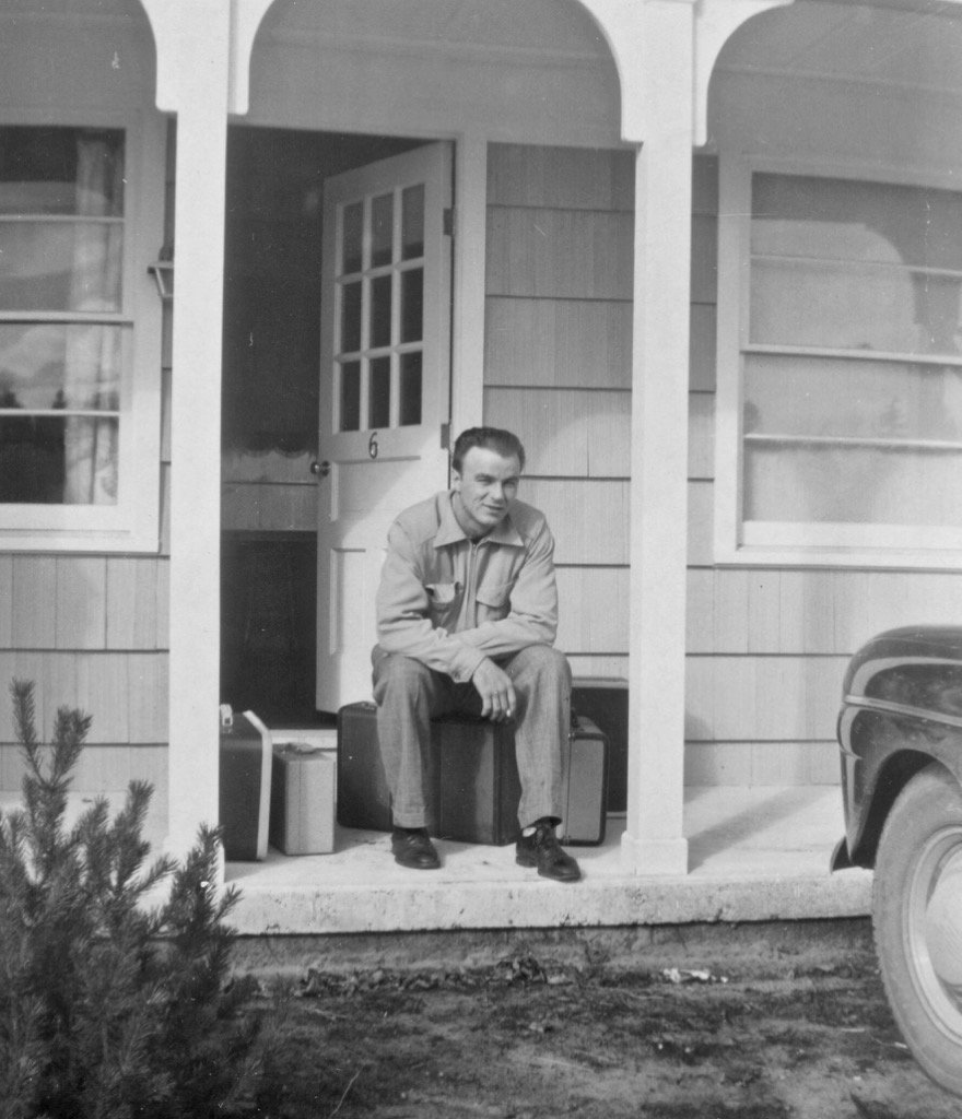 Clifford Anderson on his honeymoon.
