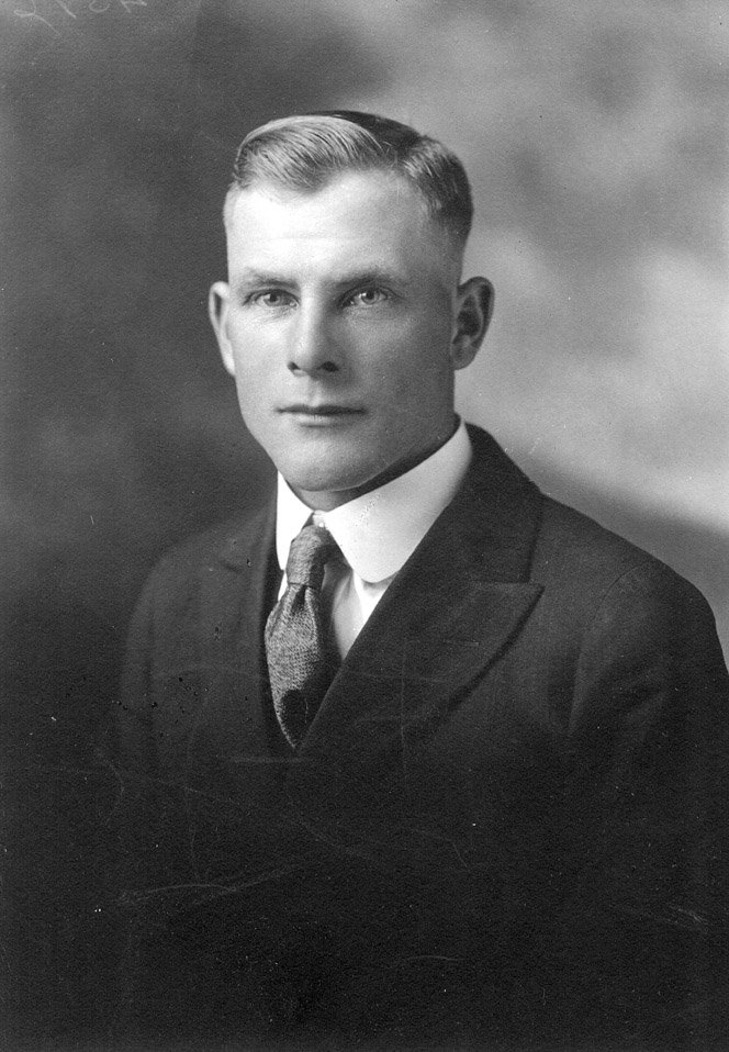 Oscar Benjamin Anderson. Brother to Maria Hedwig Tufveson and uncle to Mary Louise Tufveson. Circa 1910.