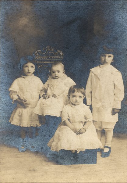 Four children of the Dan and Susanna Livernois family